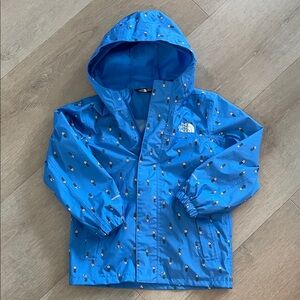 The North Face Kids Blue Patterned Raincoat